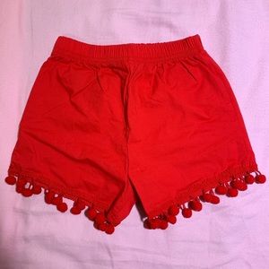 Girls red short